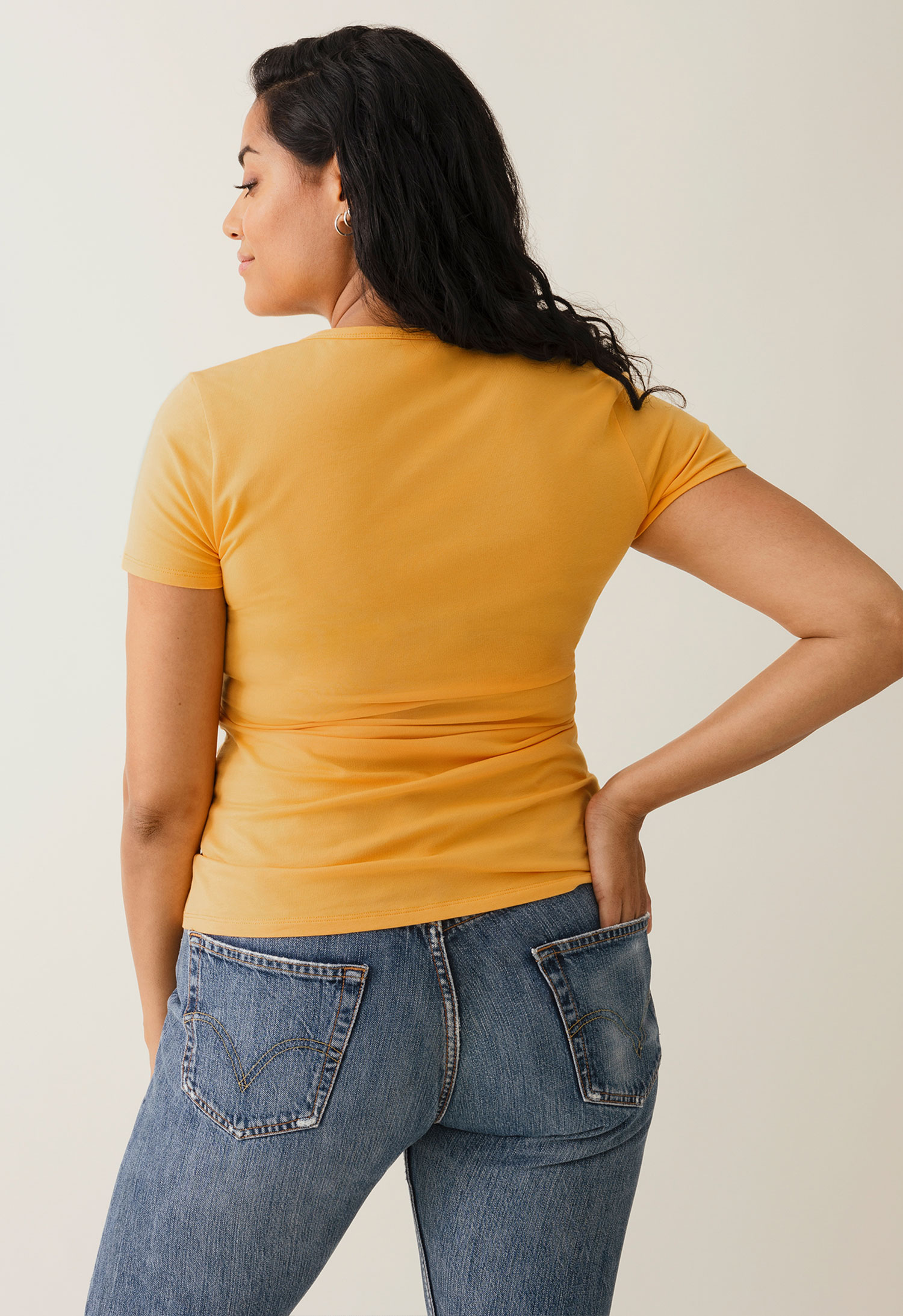 Klassisk kortermet topp - Solsikkegul gallery