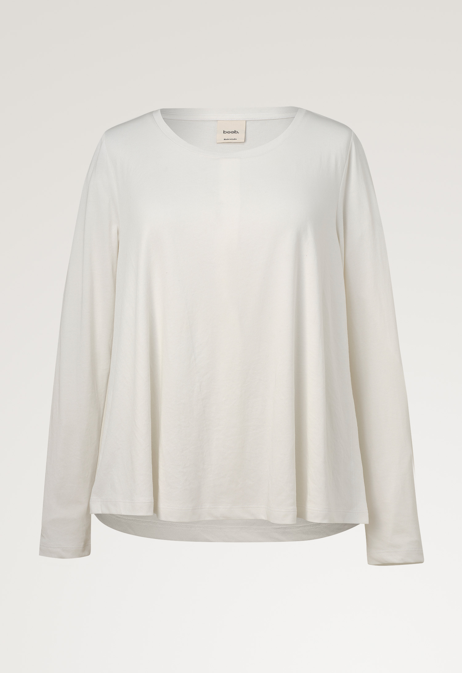 The-shirt langermet topp - Hvit gallery