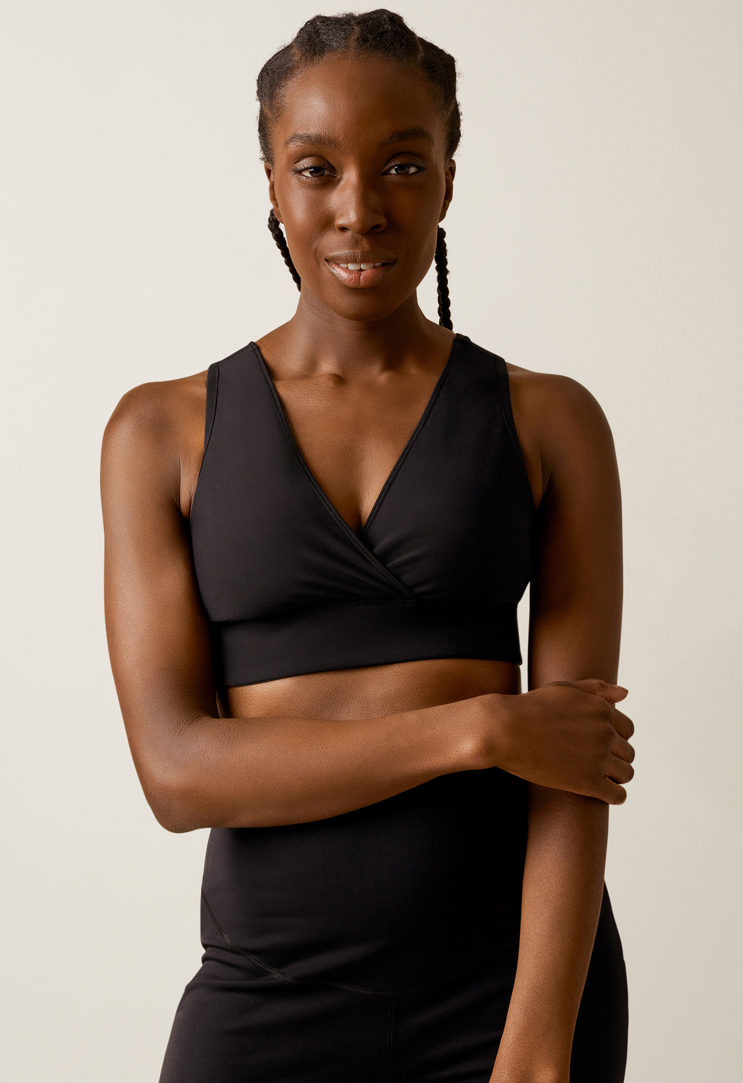 Amme-BH i techfleece - Svart gallery