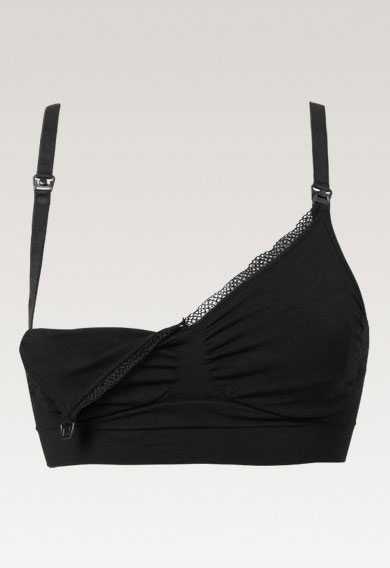 Bygelløs amme-BH - Svart gallery