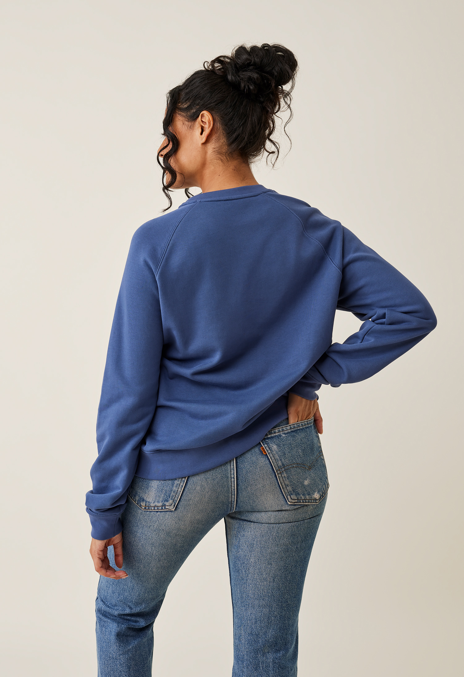 Sweatshirt med amningsfunktion - Indigo Blue gallery