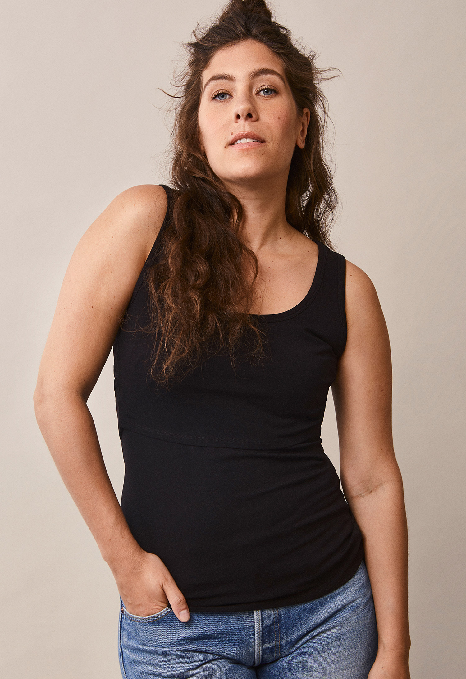 Classic singlet - svart