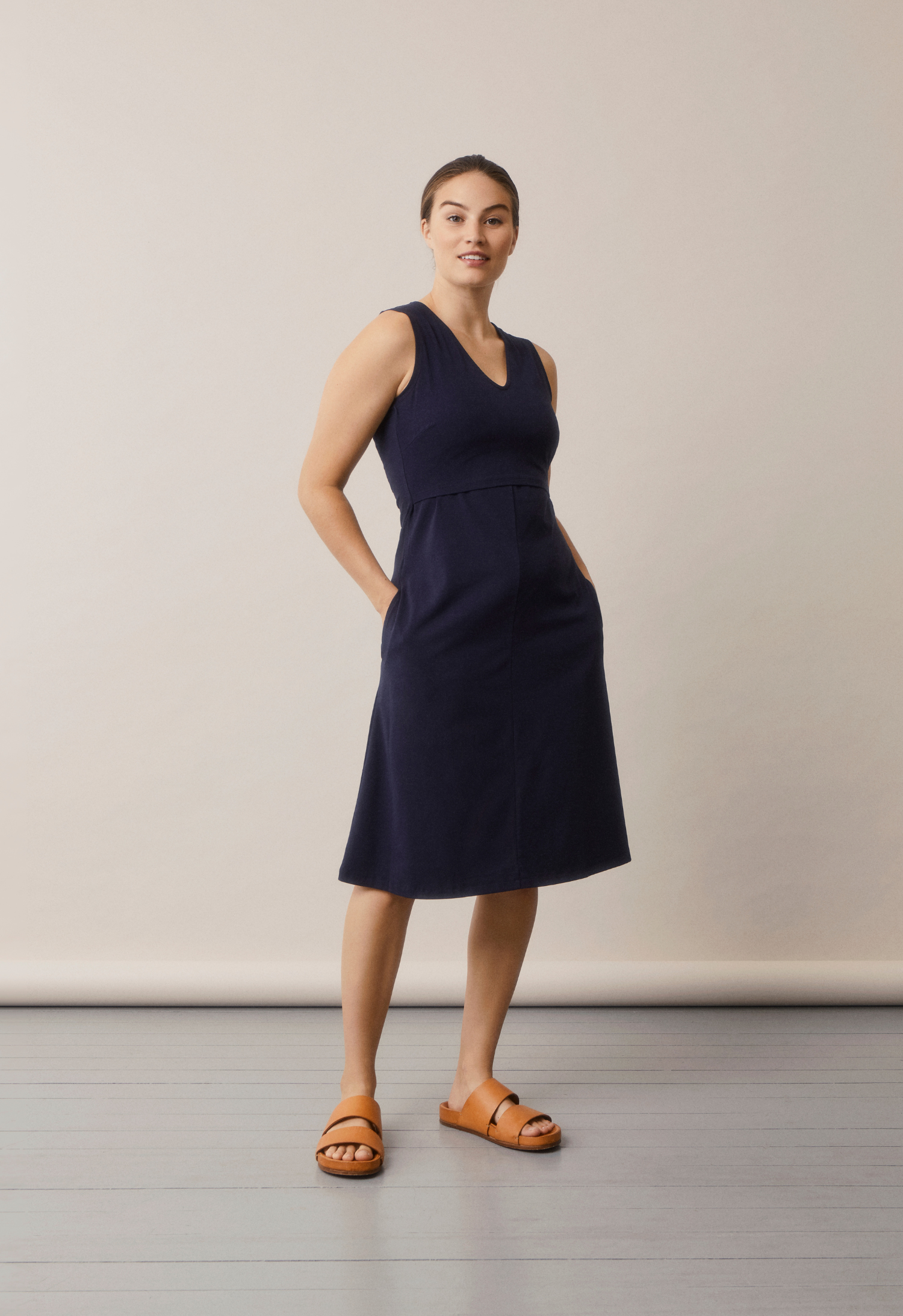 Kjole A midnattsblå