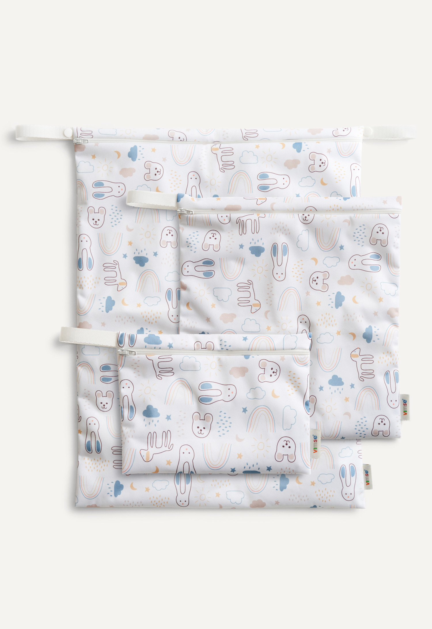 Oppbevaringspose - Hvit Teddy