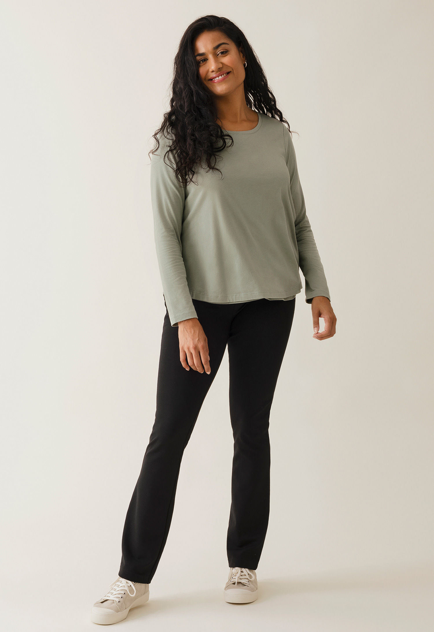 Rette gravidbukser - Svart