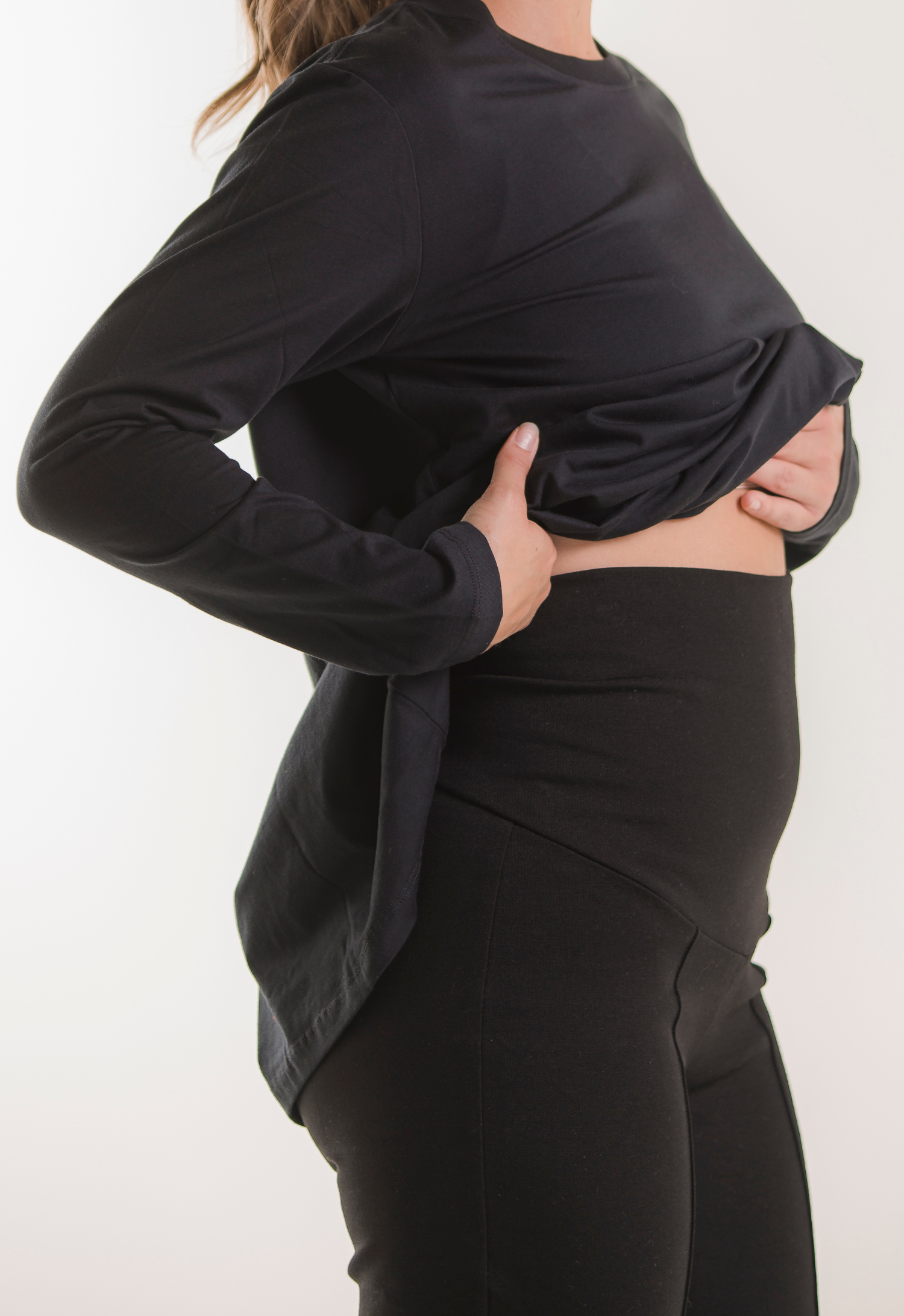 Dressbukser for gravide - Svart gallery