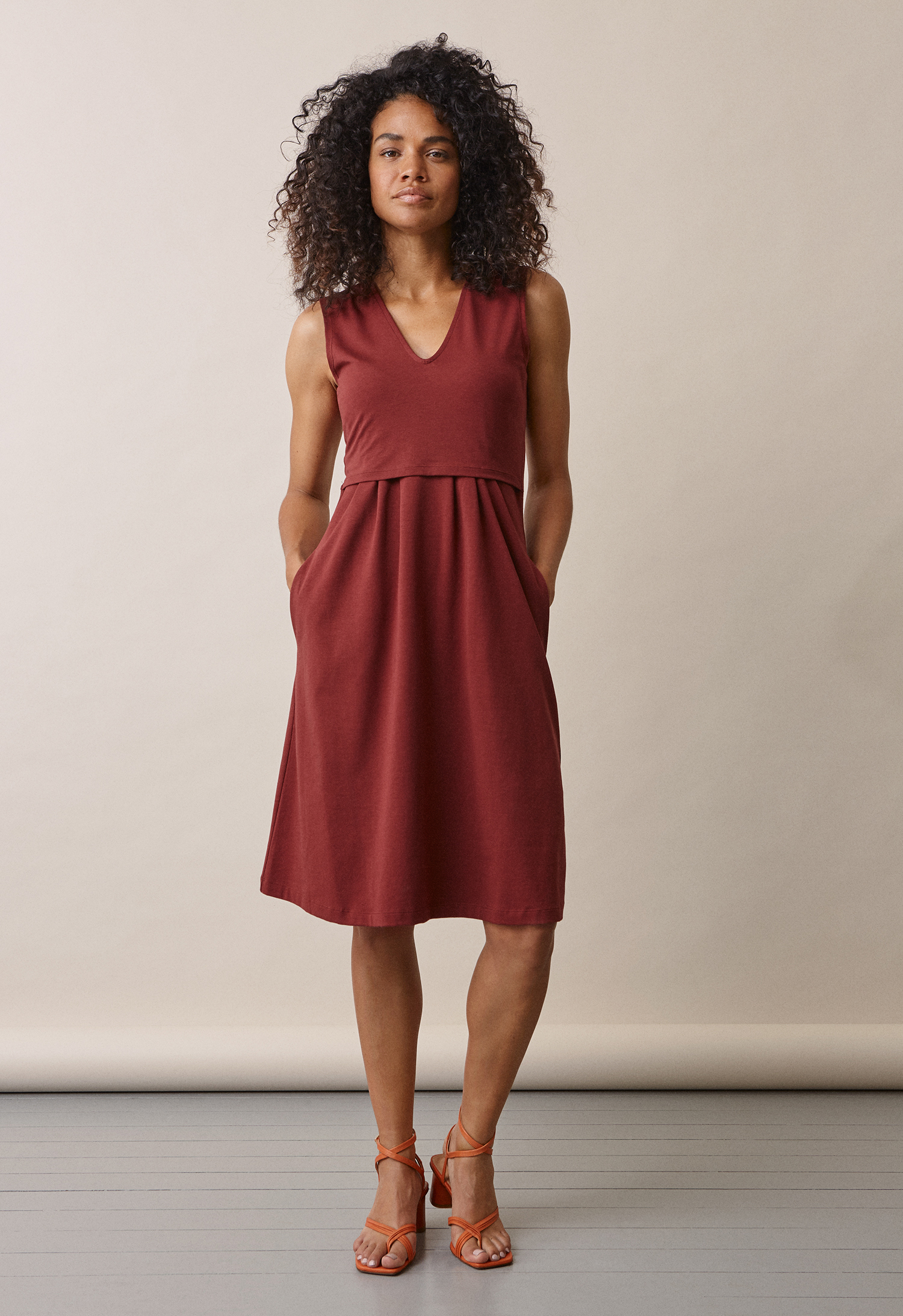 Tilda-kjole - Port rød