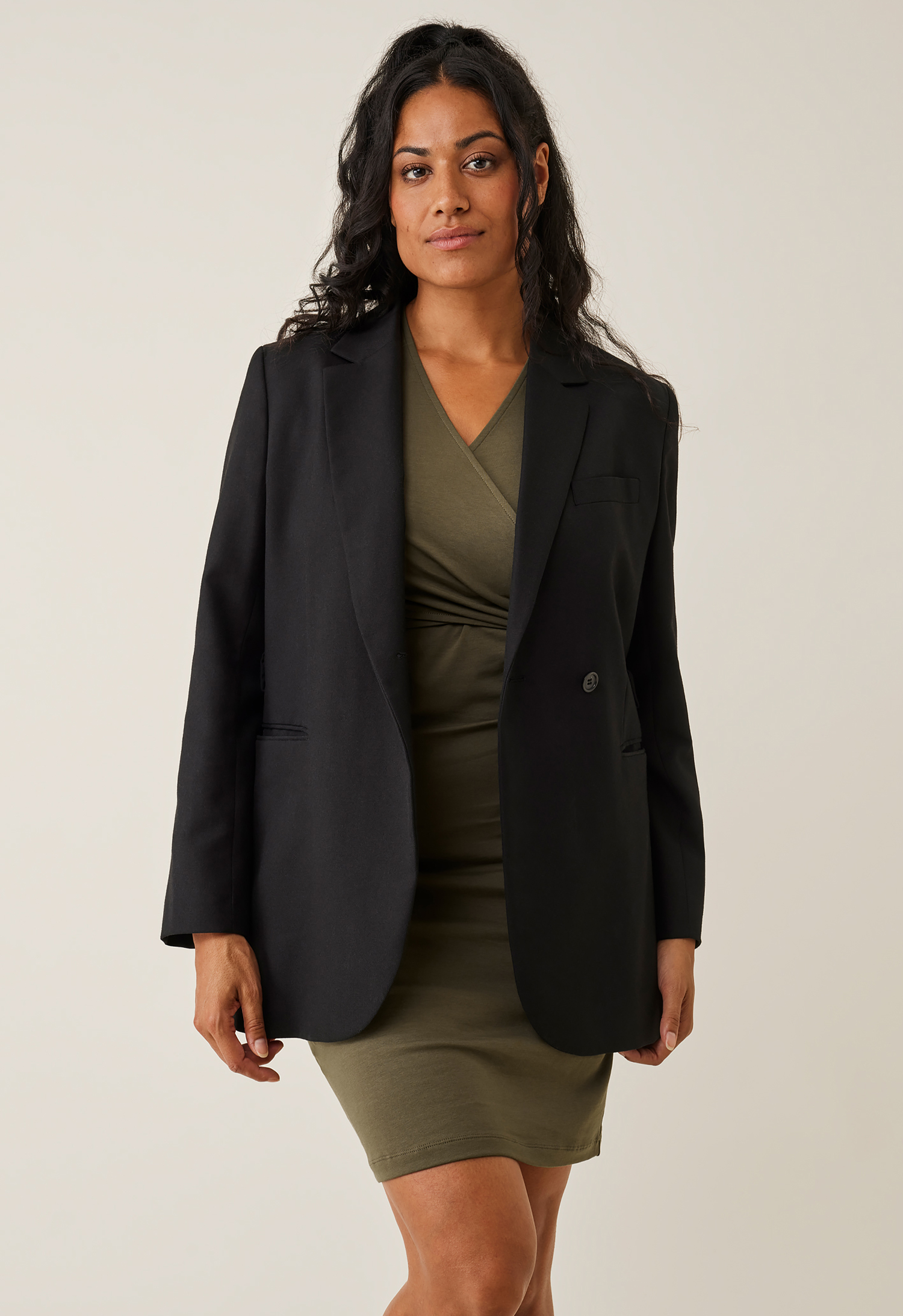 Omlottkjole - olivengrønn gallery