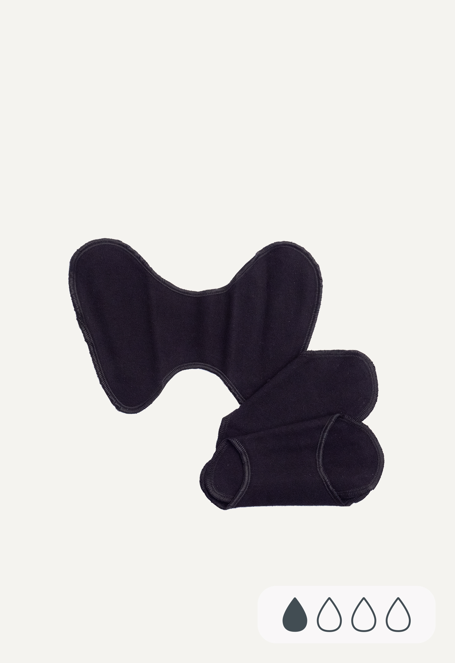 Vaskbare truseinnlegg - String Snap Free - Svart