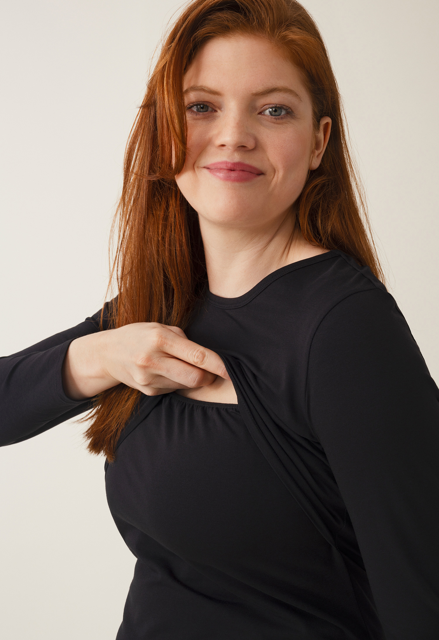 Langermet ammetopp - Svart gallery