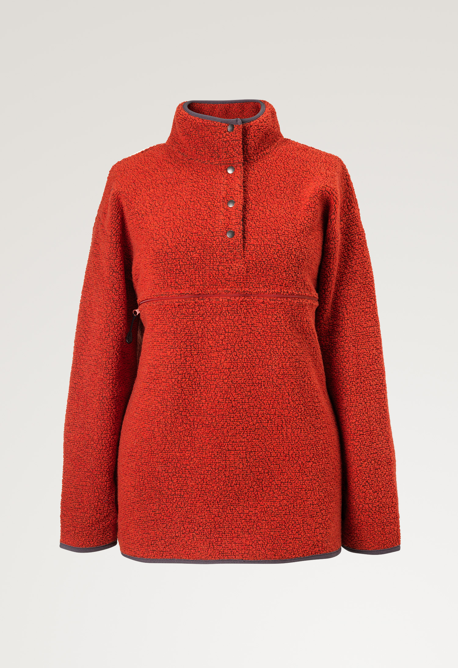 Fleecegenser i ull 90s - Oransje gallery