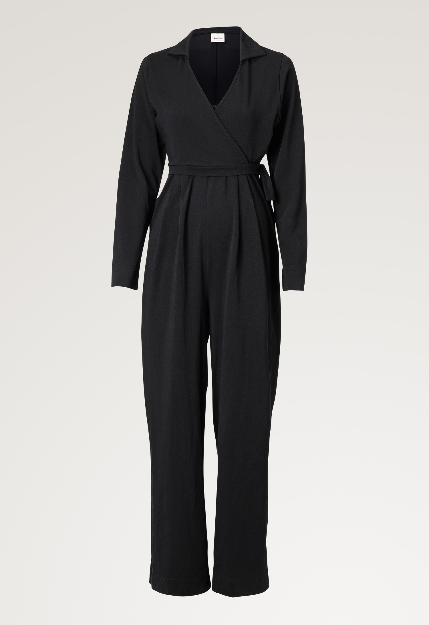 Jumpsuit til gravide med krage - Svart gallery