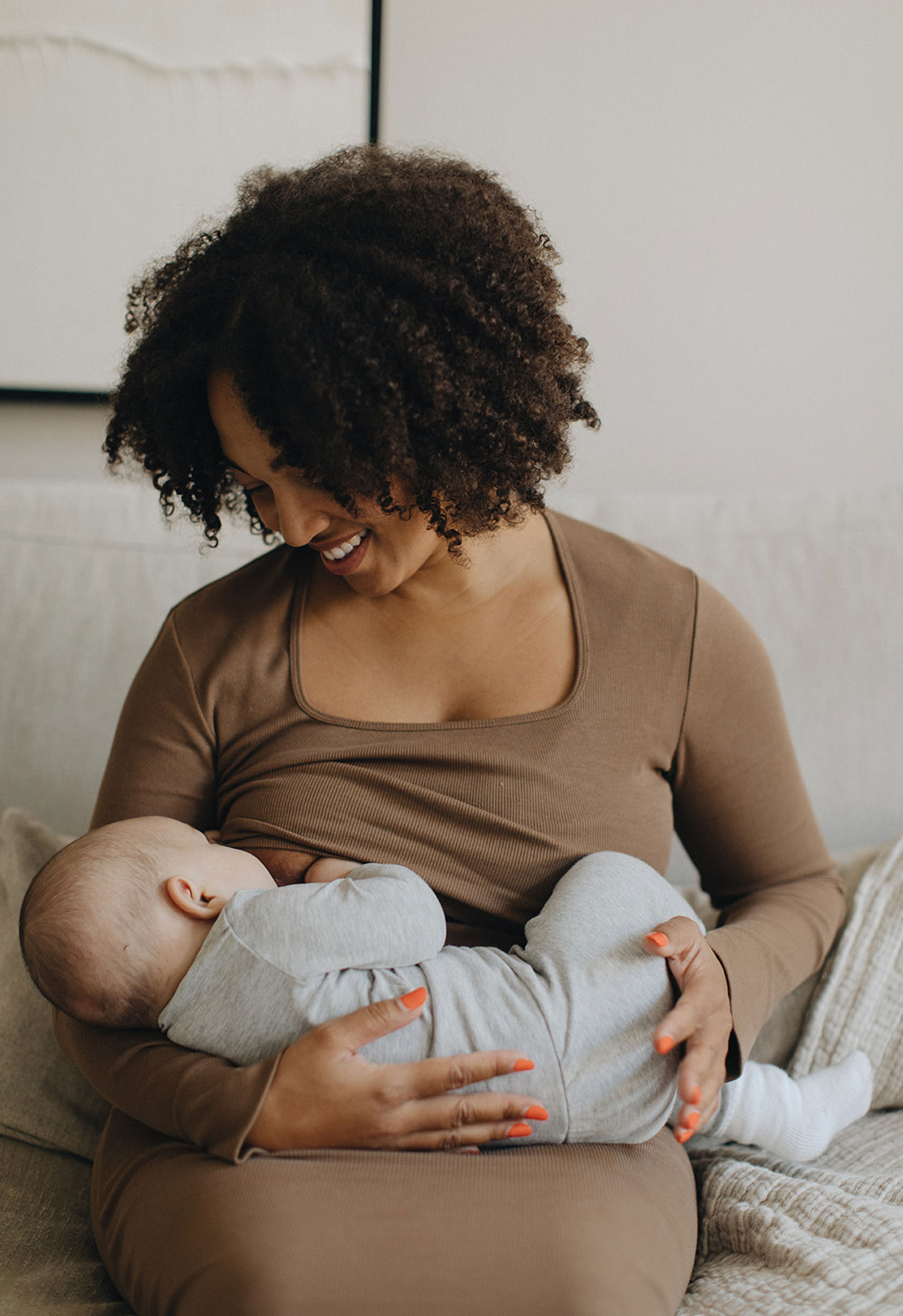 Signe langermet kjole - hasselnøtt gallery