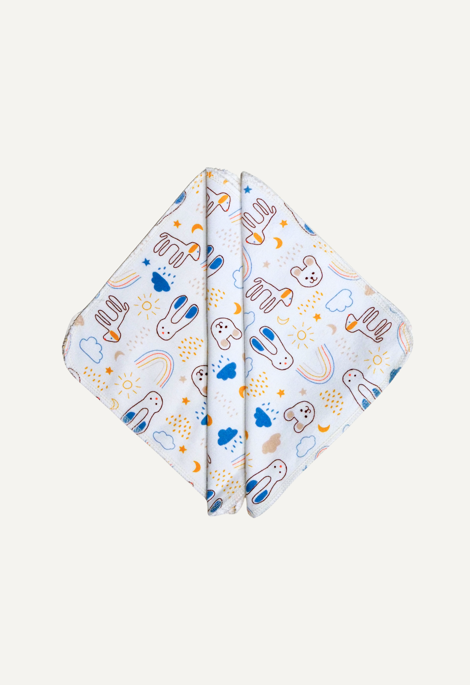 Gjenbrukbare vaskekluter - Teddy - 10-pakning